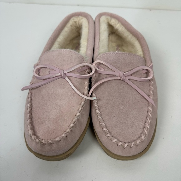 My Slippers Barbie Pink Slip On Leather Suede Slippers House Shoes - Picture 2 of 6